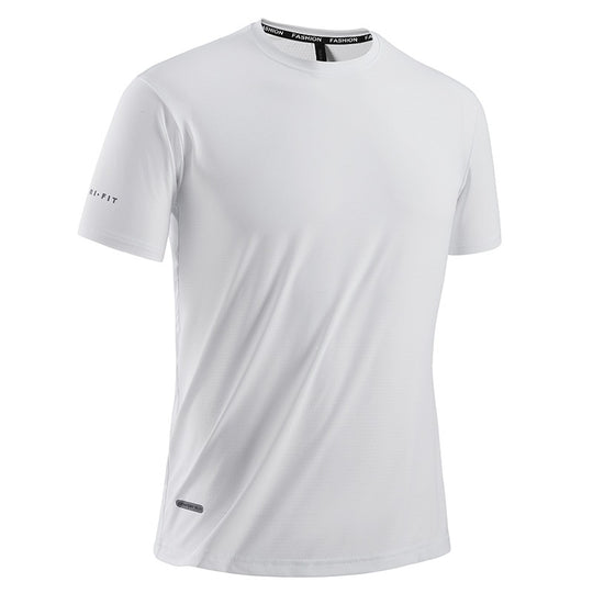 Herren nan atmungsaktives Funktions-T-Shirt aus perforiertem Mesh für Training EB