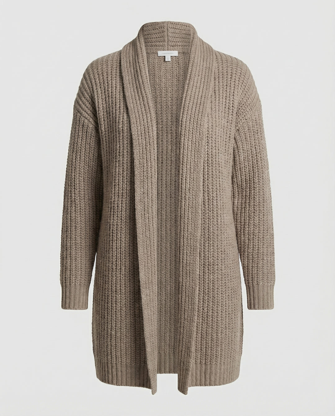 Damen Strickjacke mit offenen Kanten und lässigem Schnitt EB