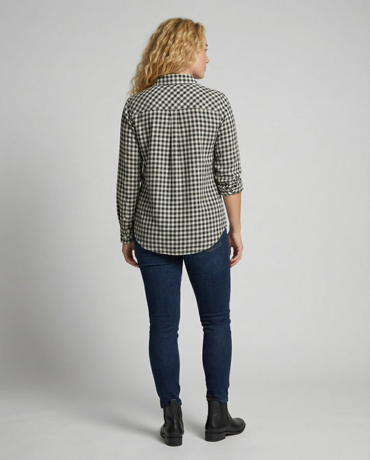 Damen Kariertes Hemd Oversize | EB