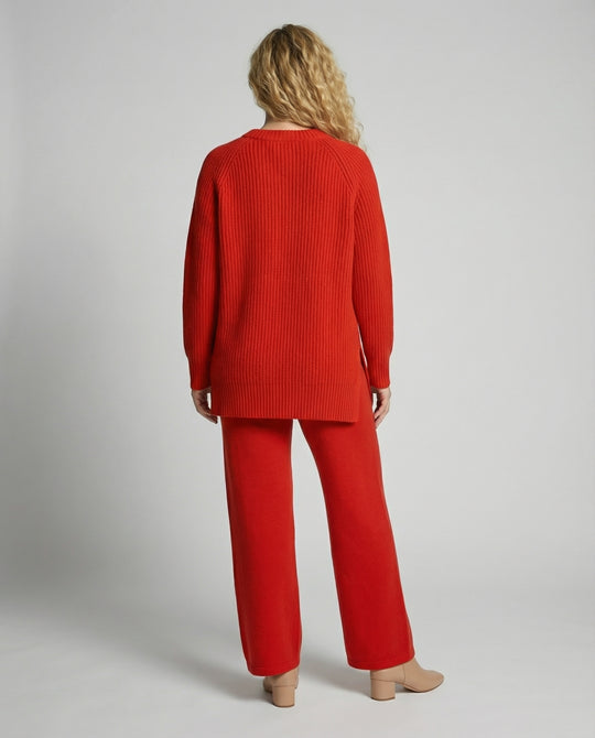 Damen Strickanzug mit weitem Schnitt und eleganten Details EB