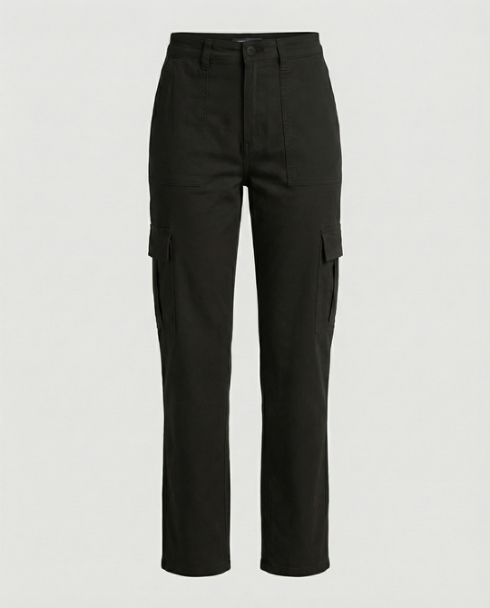 Cargohose Damen mit elastischem Bund und praktischen Taschen (weit)