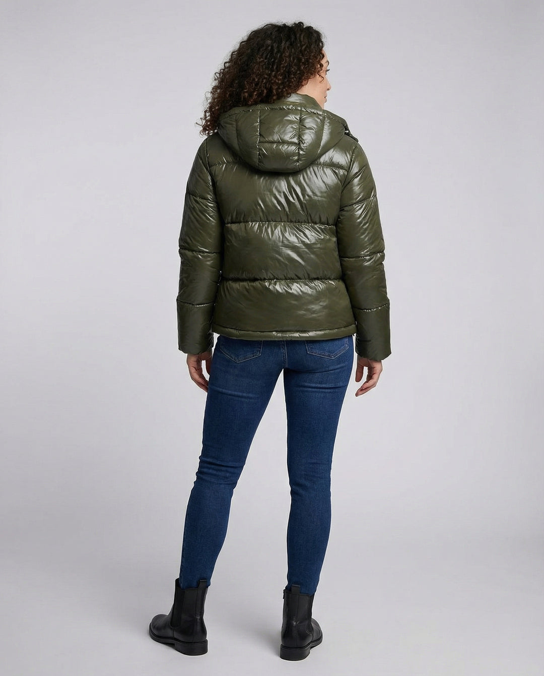 EB | Damen Puffy Jacke mit Kapuze