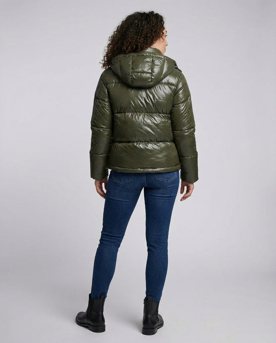 EB | Damen Puffy Jacke mit Kapuze