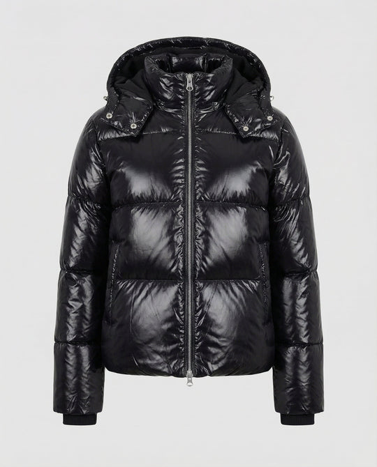Damen Puffy Jacke Kapuze | EB