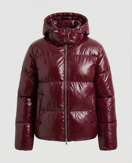 Damen Puffy Jacke Kapuze | EB