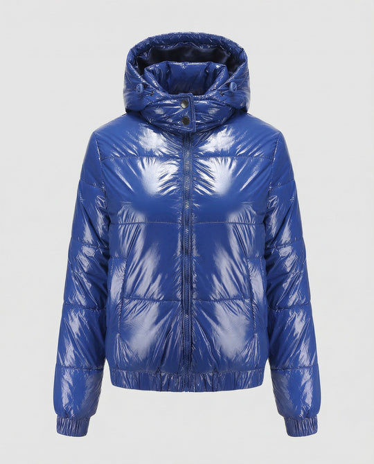Hochglänzende Damen Steppjacke | EB