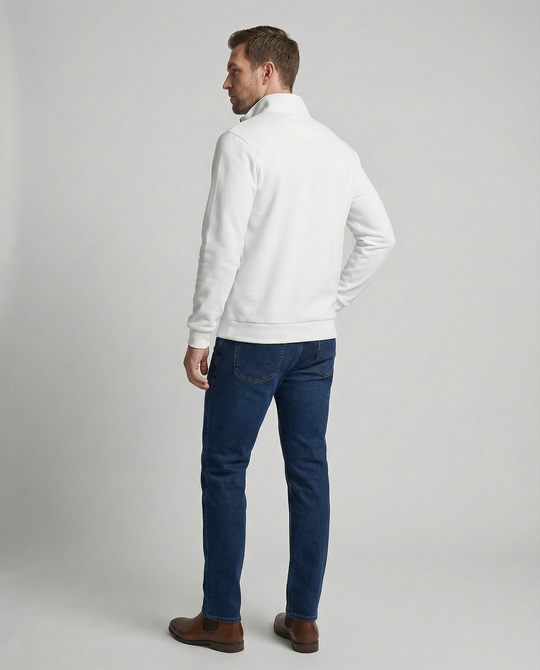 Herren Hochwertiger Fleece-Pullover mit halbem Reißverschluss EB