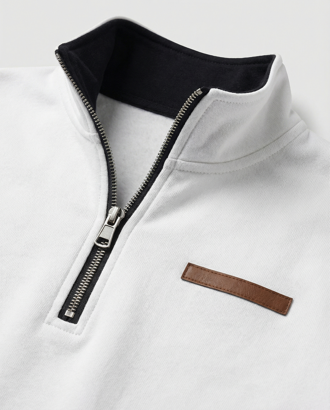 Herren Hochwertiger Fleece-Pullover mit halbem Reißverschluss EB