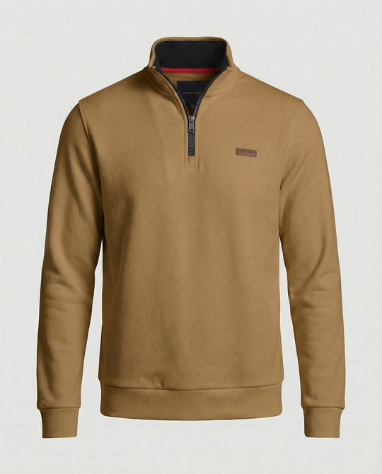 Herren Hochwertiger Fleece-Pullover mit halbem Reißverschluss EB