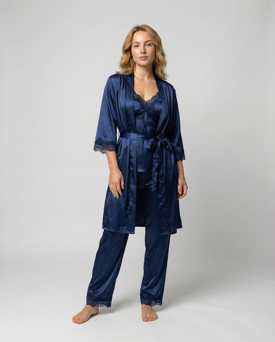 Luxuriöses Seiden Pyjama Set Damen | EB