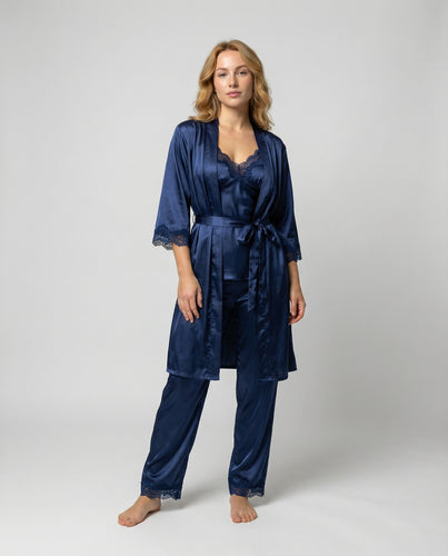 Luxuriöses Seiden Pyjama Set Damen | EB