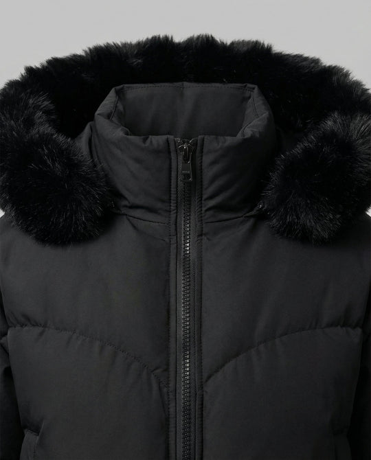 Stylische Warme Cropped Daunenjacke Damen | EB