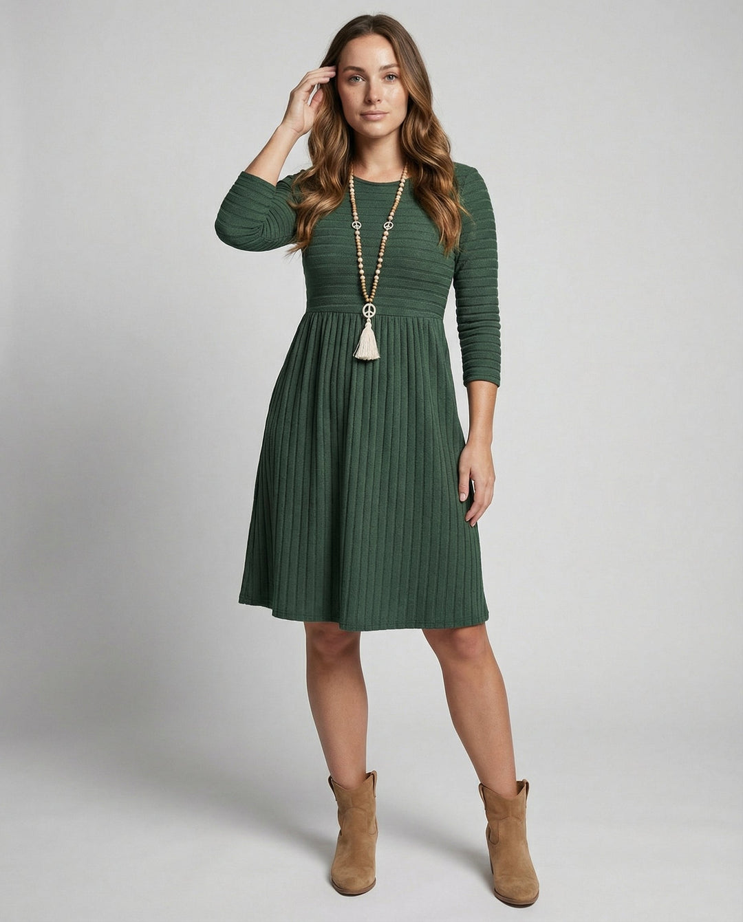 Strickkleid Lange Ärmel Damen | EB