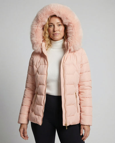 Damen Winterjacke Kunstfell | EB