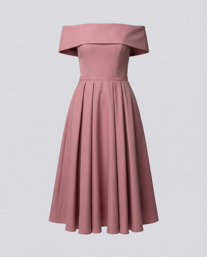 Vielseitiges trägerloses Satin-Kleid für Partys