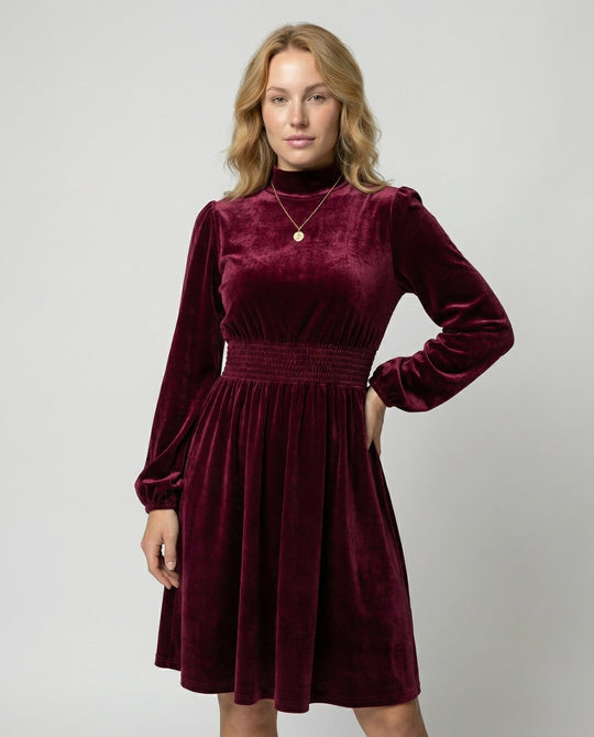 Elegantes Samtkleid Damen | EB