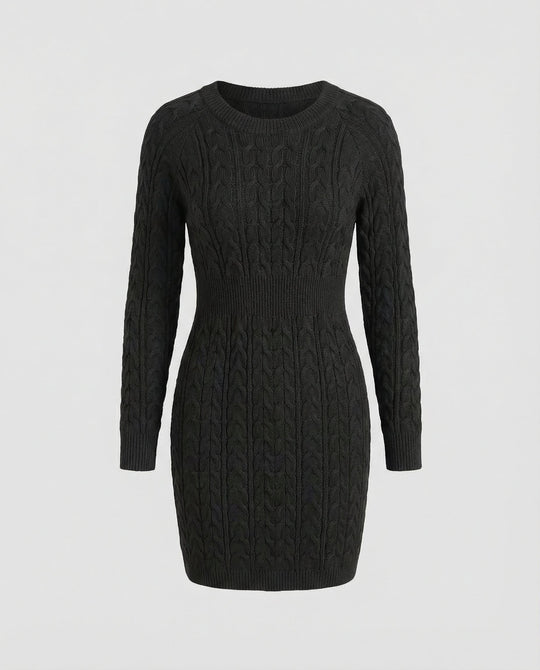 Strickkleid Zopfdesign Damen | EB