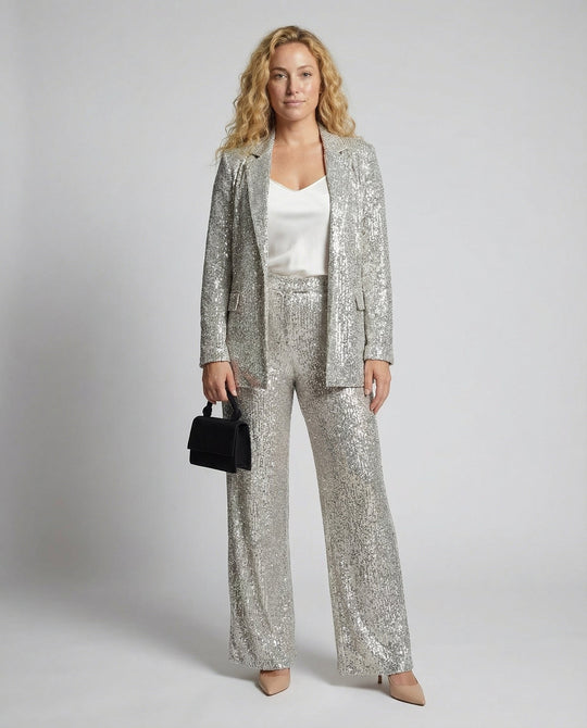 Glitzernder Eleganter Blazeranzug Damen | EB