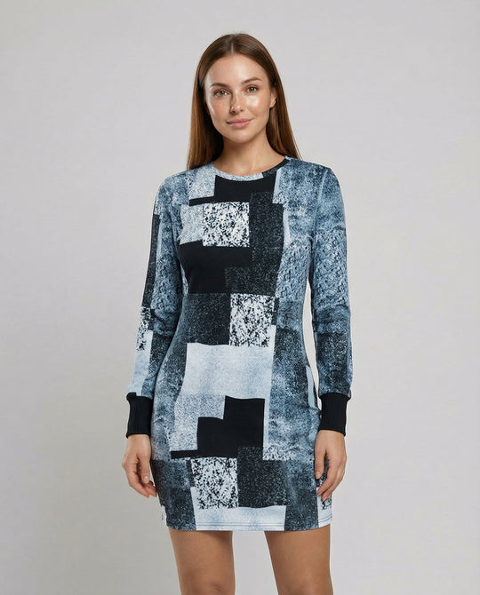 Damen Strickkleid Geometrisch | EB