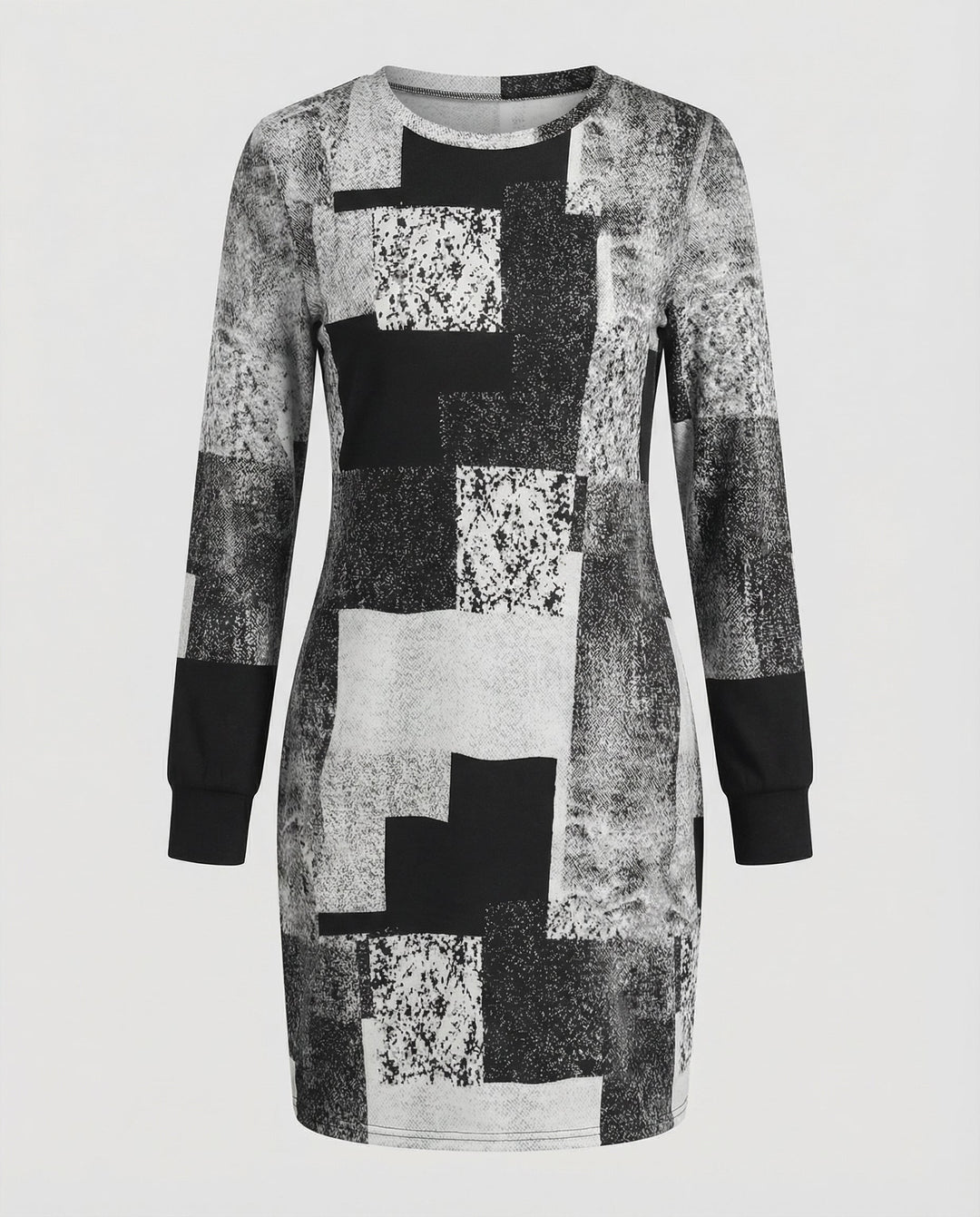 Damen Strickkleid Geometrisch | EB