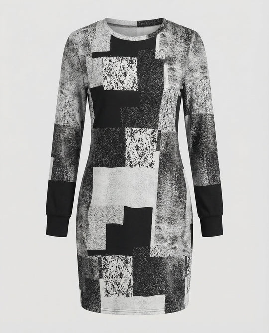 Damen Strickkleid Geometrisch | EB