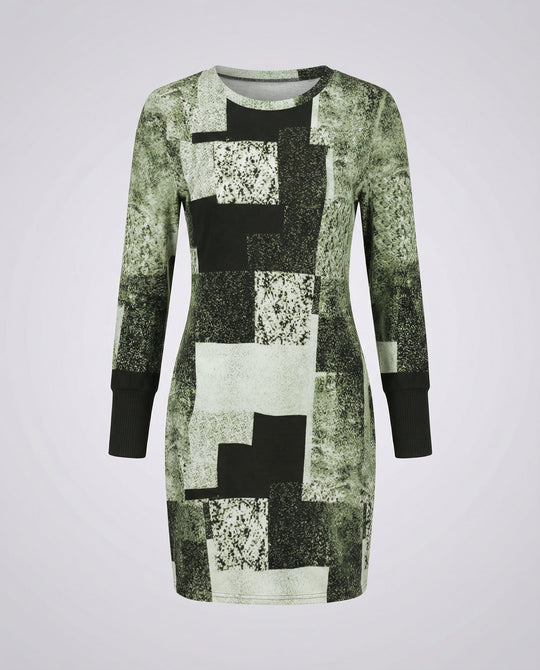 Damen Strickkleid Geometrisch | EB