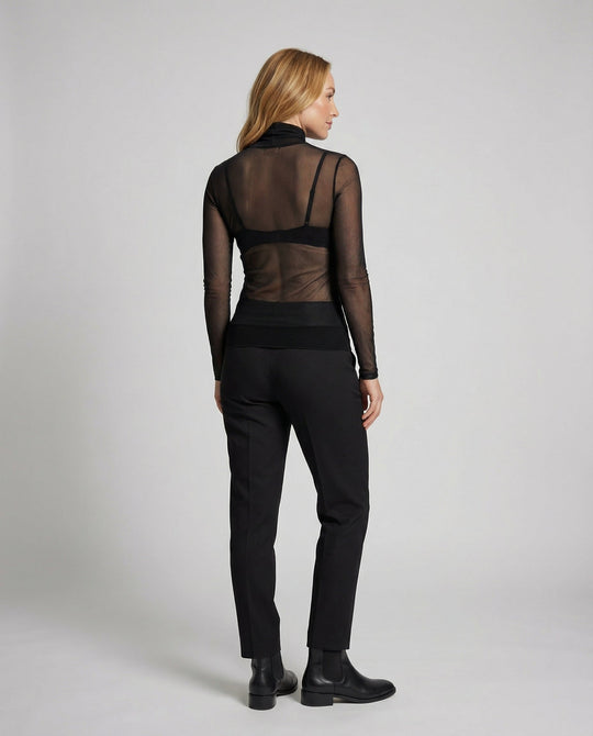 Transparente Turtleneck Bluse Damen | EB