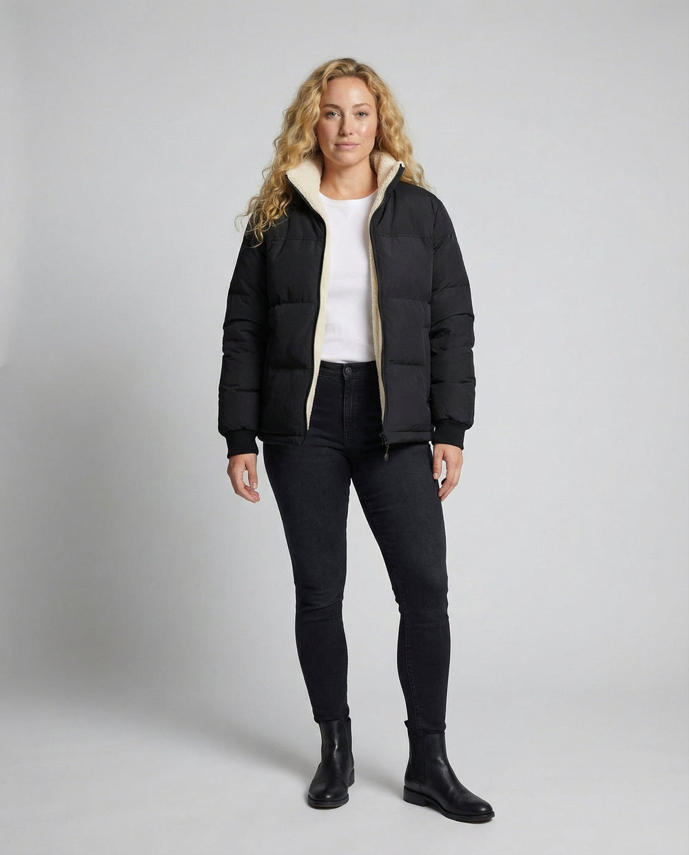 Gefütterte Damen Steppjacke Winter | EB