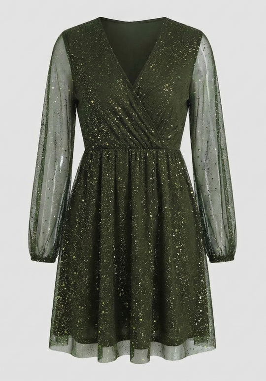 Schimmerndes Cocktailkleid Damen | EB