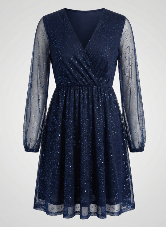 Schimmerndes Cocktailkleid Damen | EB