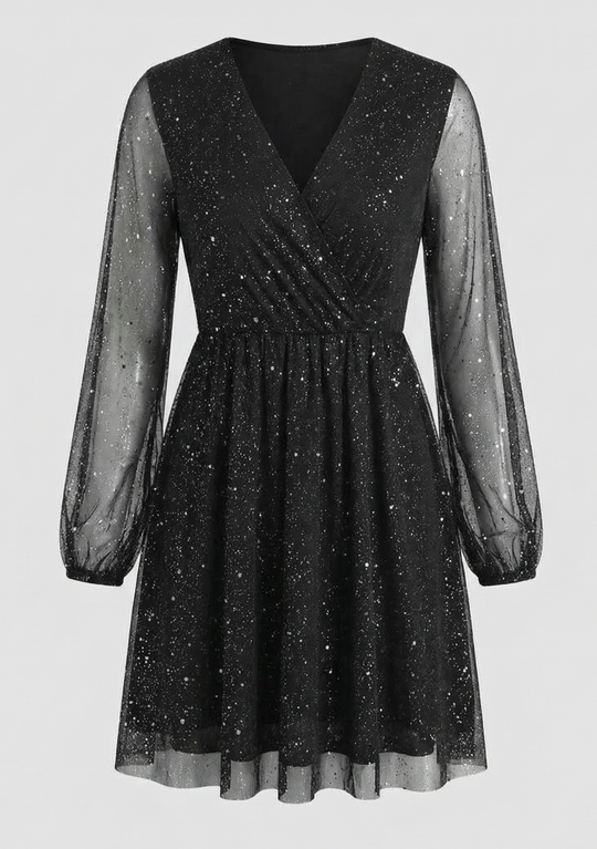 Schimmerndes Cocktailkleid Damen | EB