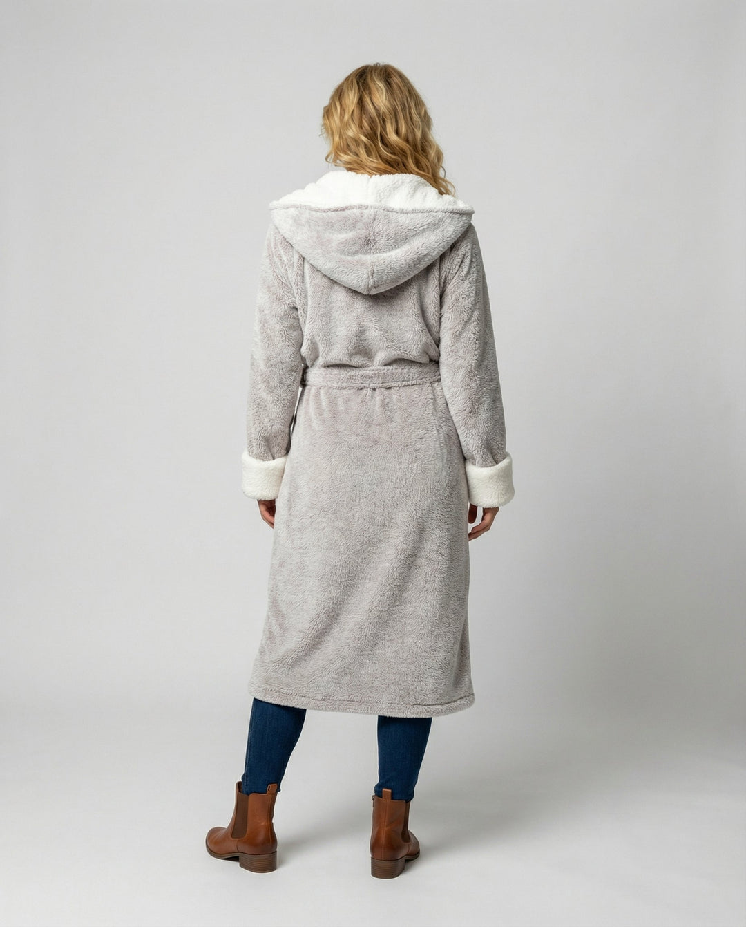 Kuscheliger Fleece Morgenmantel Damen | EB