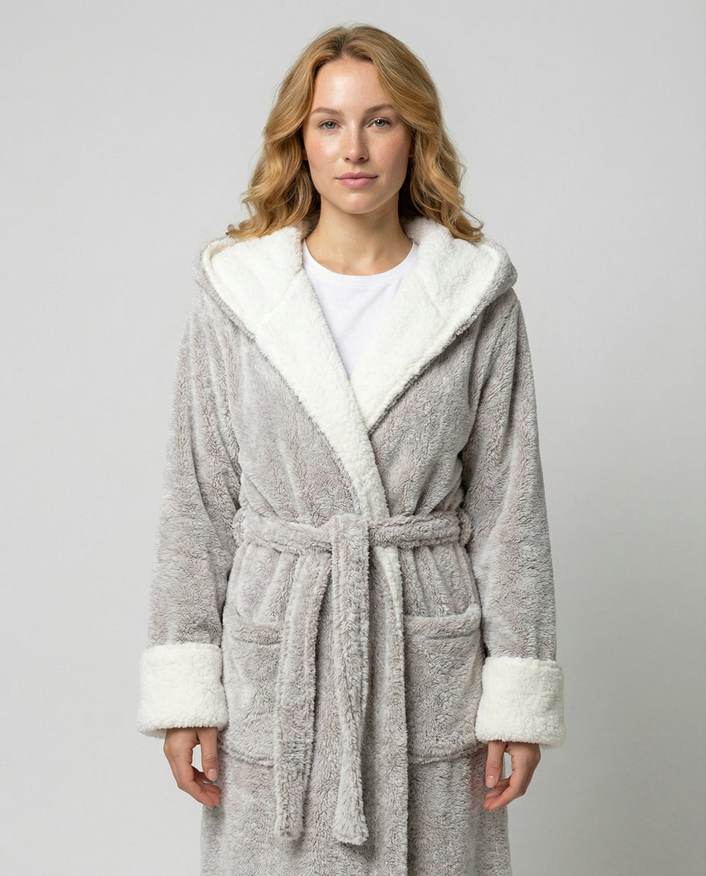 Kuscheliger Fleece Morgenmantel Damen | EB