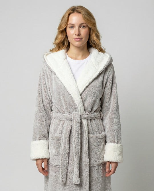 Kuscheliger Fleece Morgenmantel Damen | EB