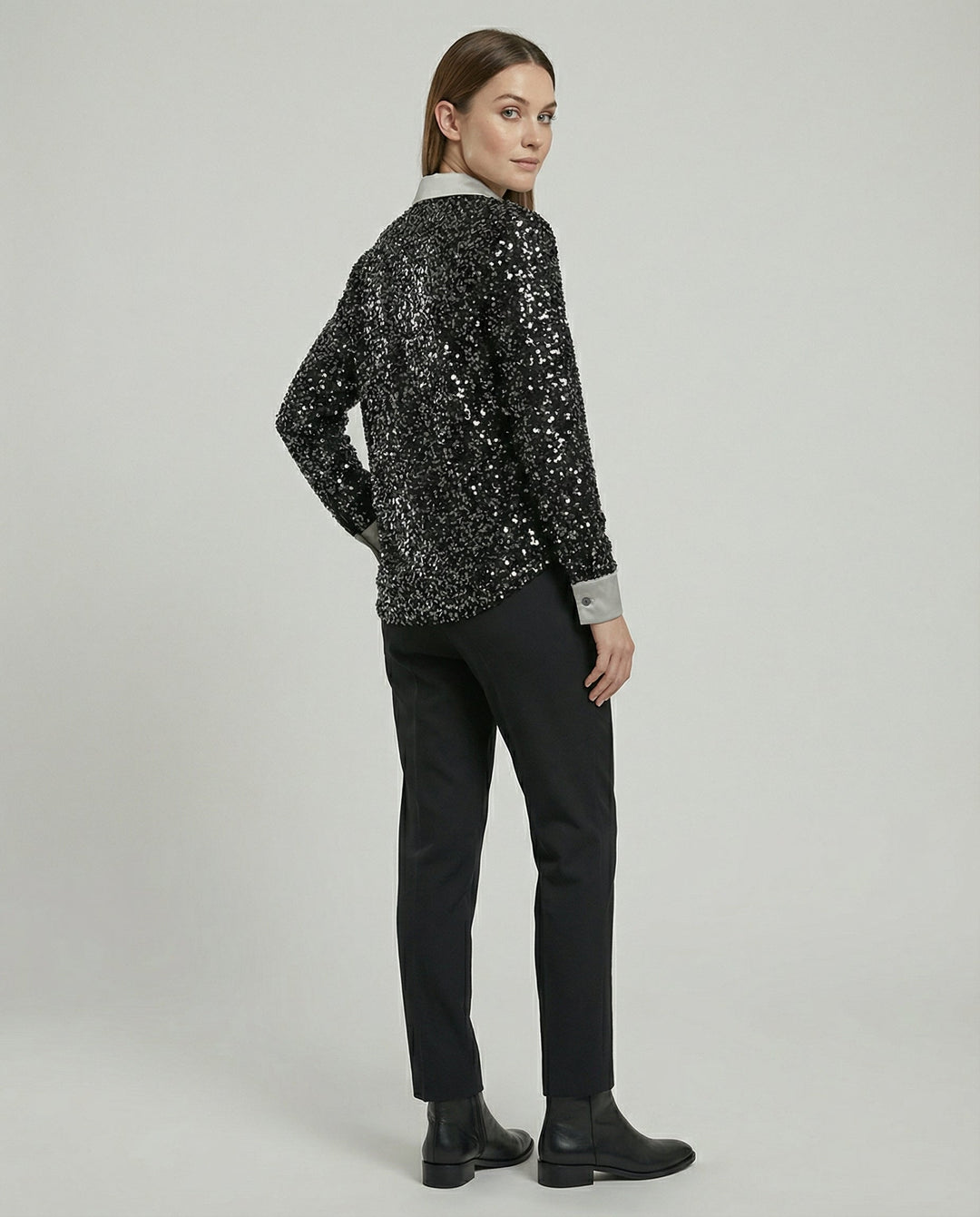 Glitzernde Damen Paillettenbluse | EB