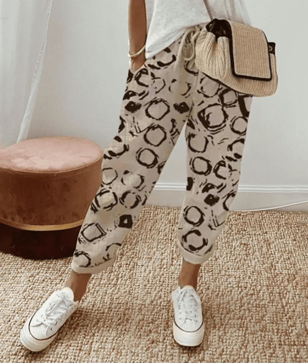 Elegante Hose aus Baumwollleinen