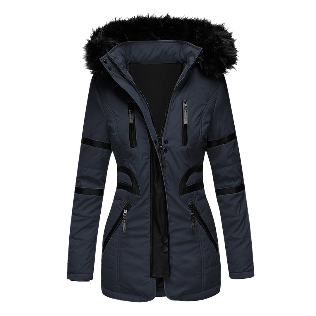 EB | Damen-Wintermantel mit Kapuze und Wolle