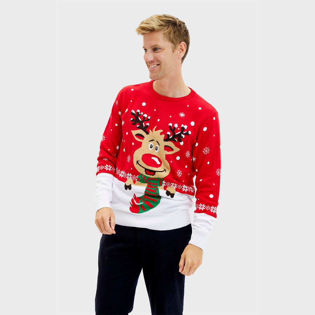 EB | Rudolfs Weihnachts sweater rot Herren