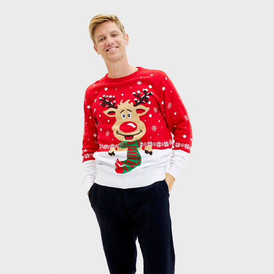 EB | Rudolfs Weihnachts sweater rot Herren