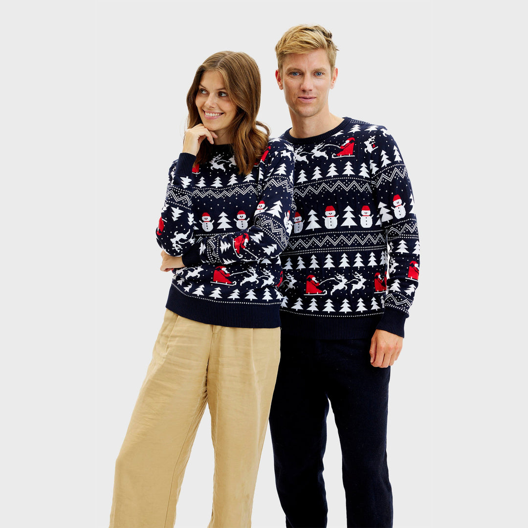 EB | Der stylische Weihnachts-Pullover Navy Herren