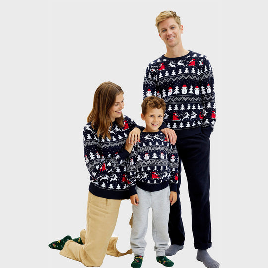 EB | Der stylische Weihnachts-Pullover Navy Herren