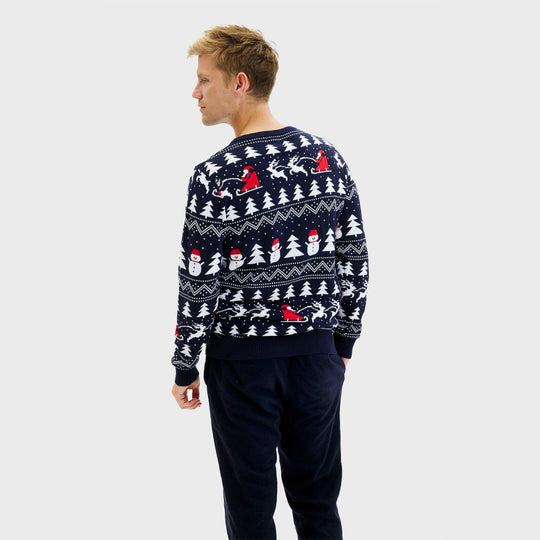 EB | Der stylische Weihnachts-Pullover Navy Herren