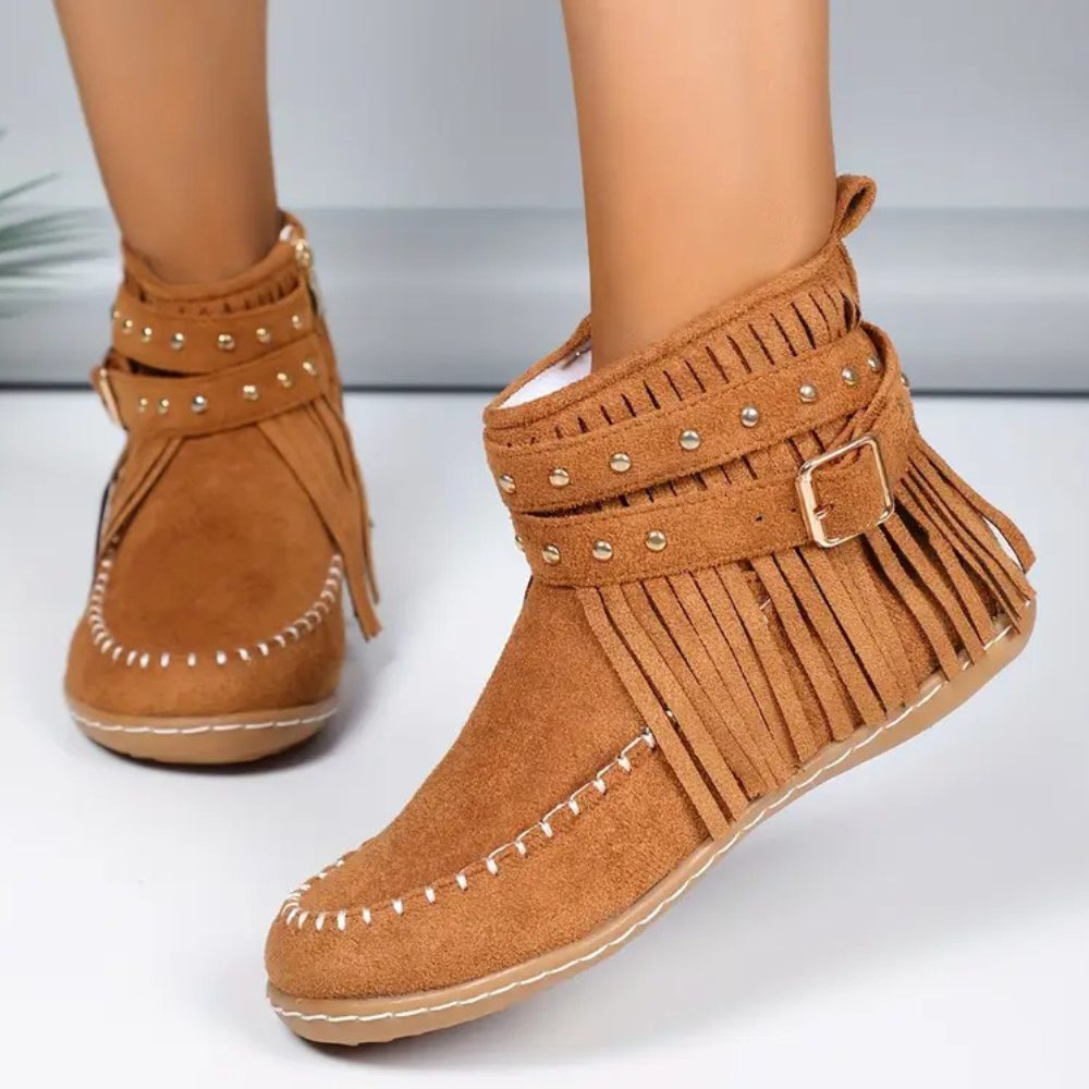 Zeitlose Quasten-Stiefeletten für Damen EB