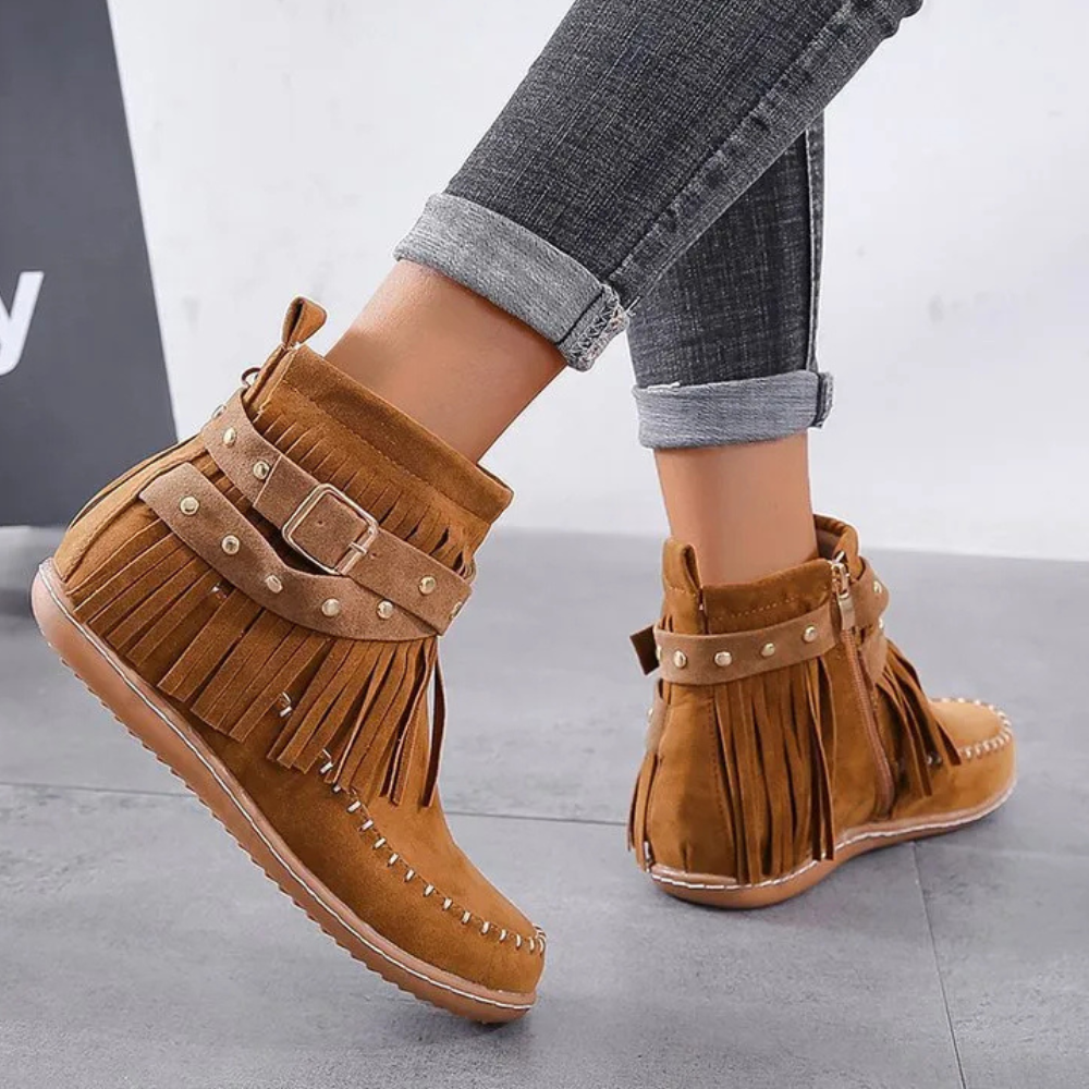 Zeitlose Quasten-Stiefeletten für Damen EB