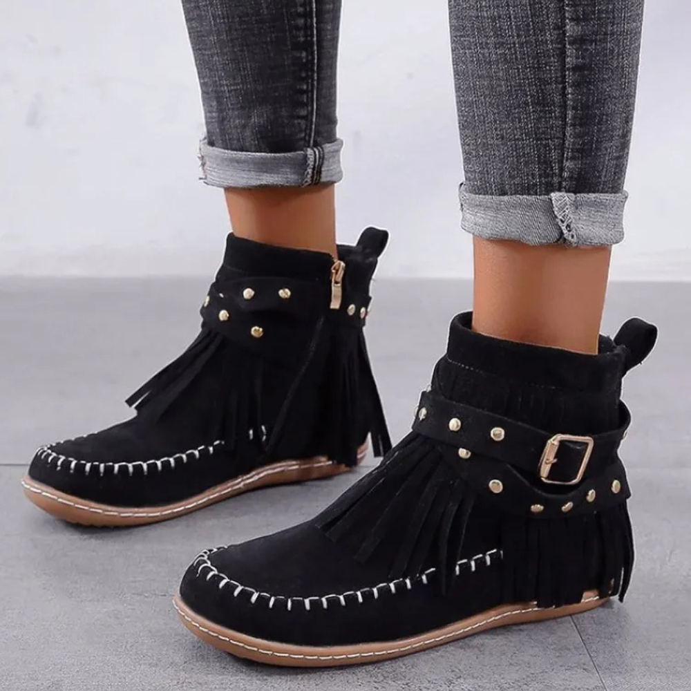 Zeitlose Quasten-Stiefeletten für Damen EB