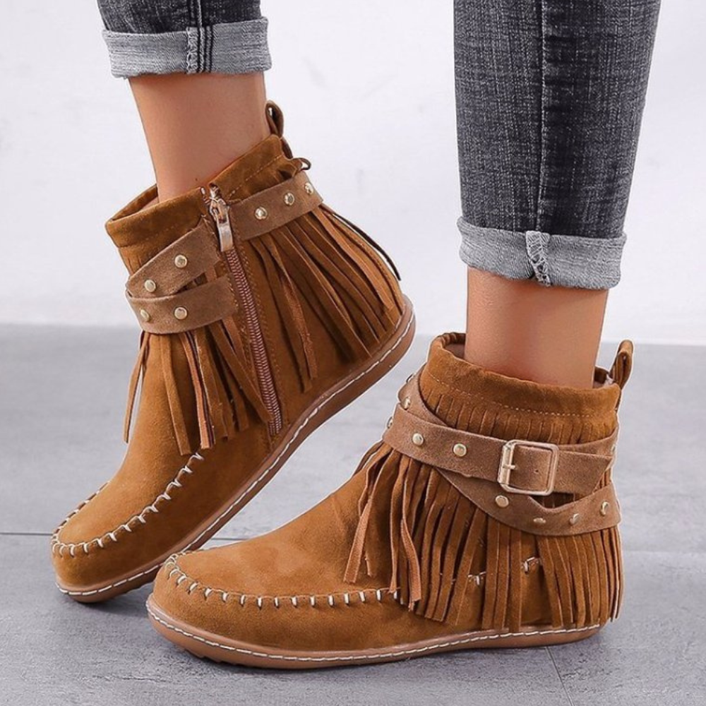 Zeitlose Quasten-Stiefeletten für Damen EB