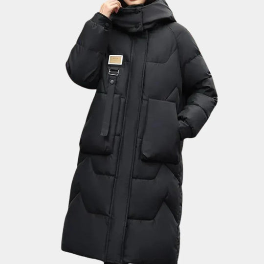 EB | Kapuzenjacke mit Puffmuster für Frauen