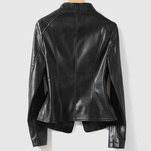 EB | Vegane Lederjacke mit Reißverschluss für Frauen Umweltfreundliche Materialien