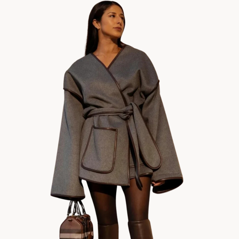 EB | Taillierte Damenjacke mit Schickem Gürteldesign