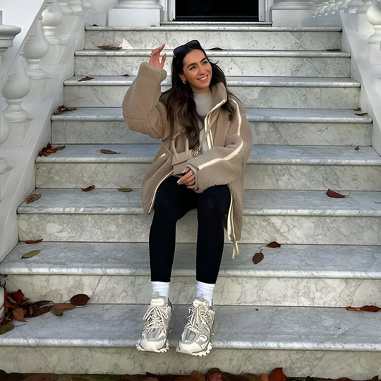 EB | Gemütliche Teddy Zip Up Jacke